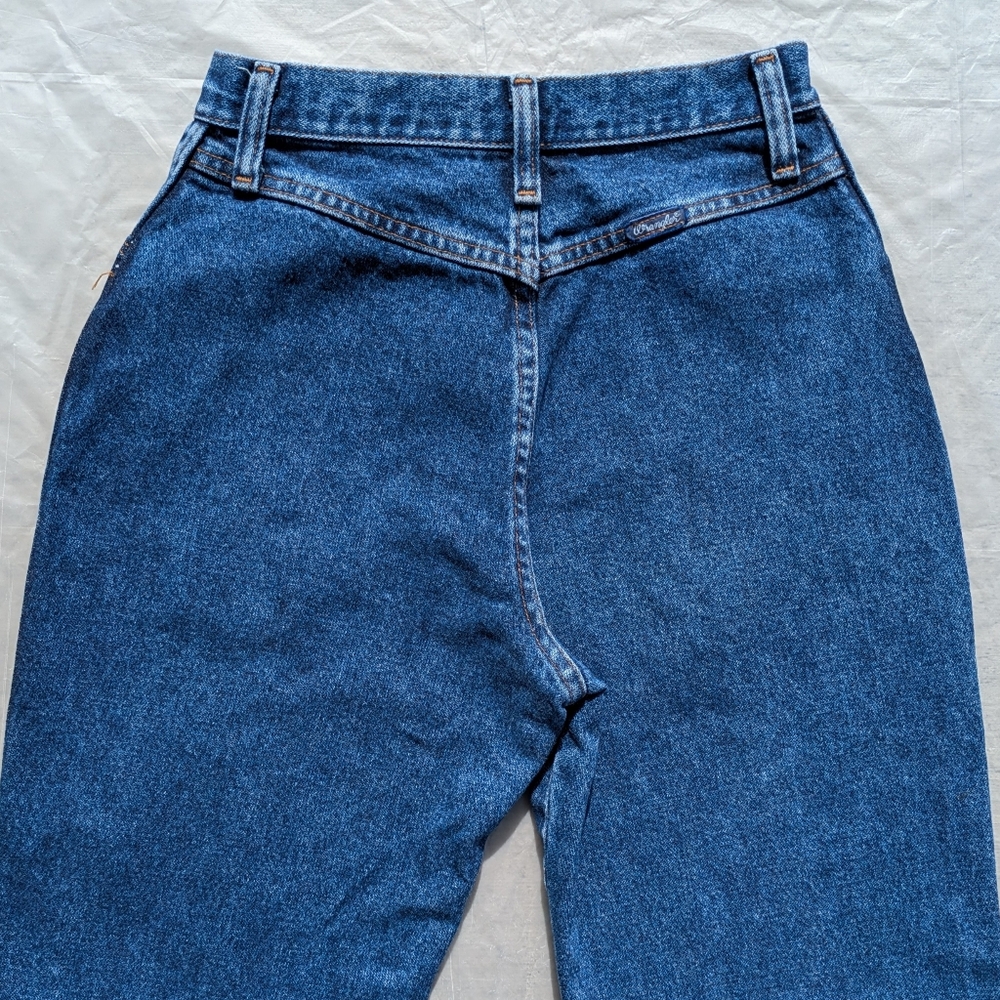 USA Vintage Wrangler Bareback Jeans High Rise Straight Leg Wedgie Western Rodeo - Picture 16 of 17